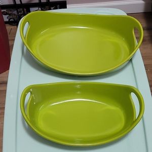 2 piece Rachel Ray oval bakeware set